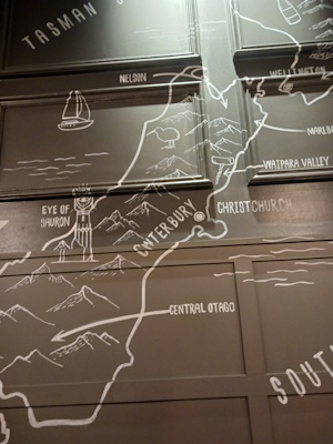 some map on the Vagabond's wall